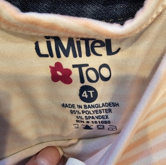 LIMITED Too 3 Piece Set 2 Dresses, 1 Jean Jacket Size 4T NWT - Picture 5 of 10